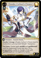 Grand Archive TCG: Zander, Corhazi’s Chosen - EN-015 (Dawn of Ashes, C)